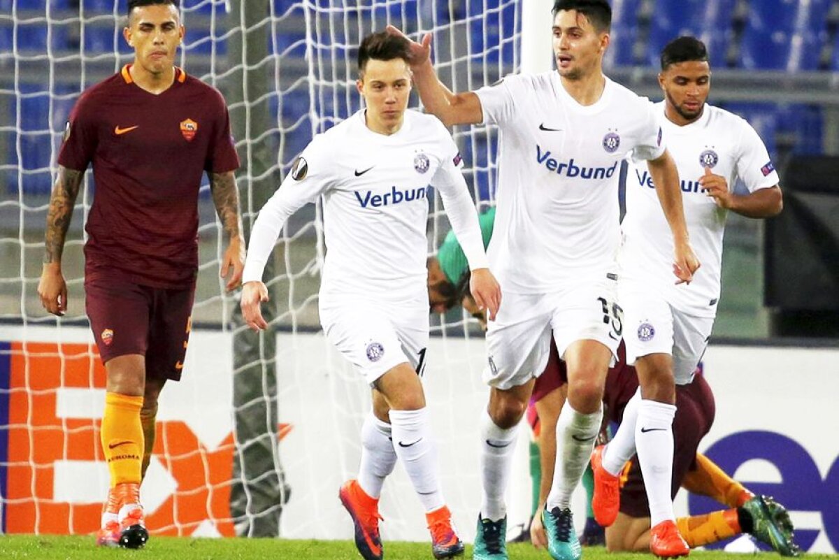 VIDEO + FOTO AS Roma și Austria Viena au oferit un meci nebun în grupa Astrei! Partidă cu 6 goluri și două răsturnări de scor