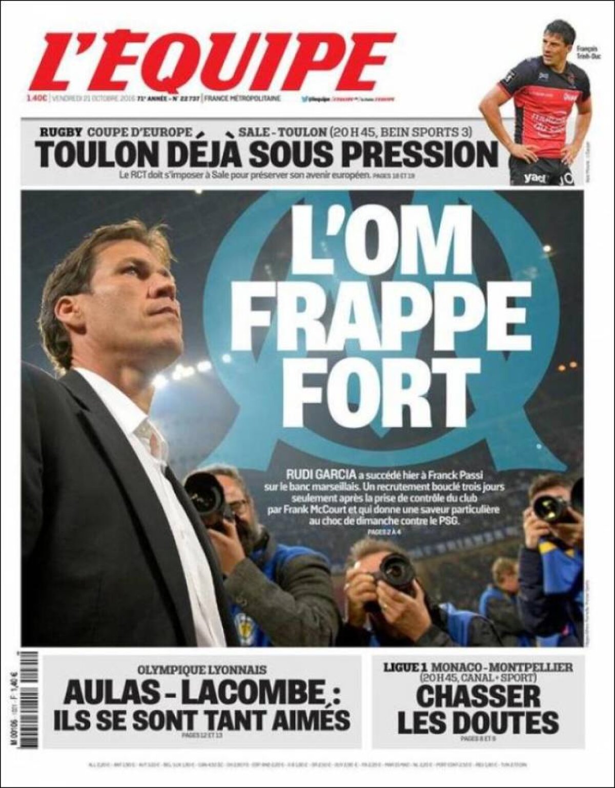 Ce scriu azi ziarele de sport din lume (21 octombrie 2016)