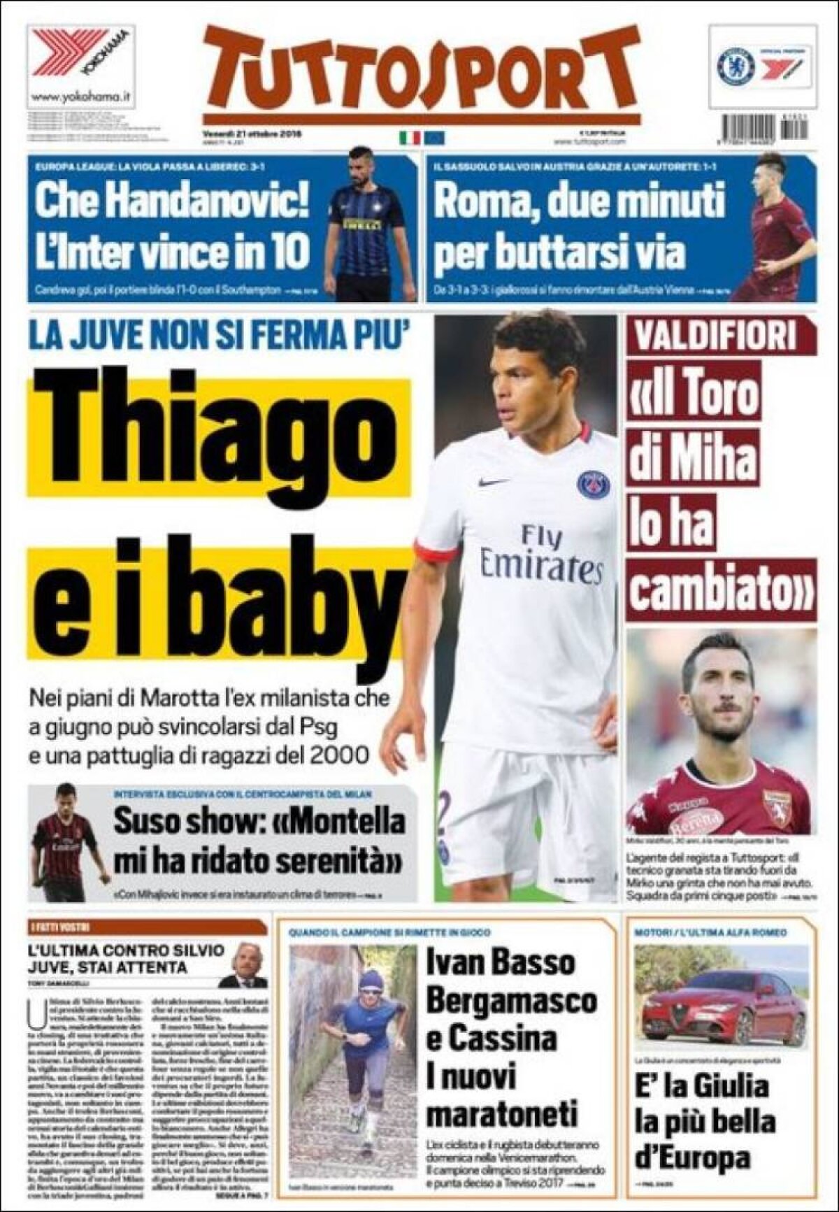 Ce scriu azi ziarele de sport din lume (21 octombrie 2016)