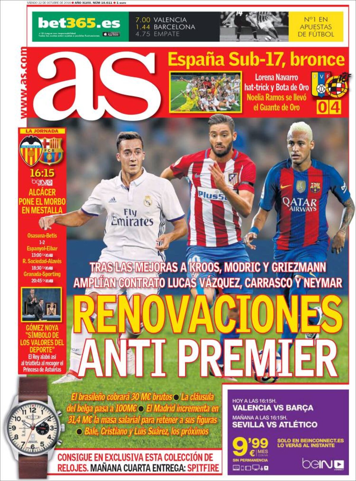 Ce scriu azi ziarele de sport din lume (22 octombrie 2016)