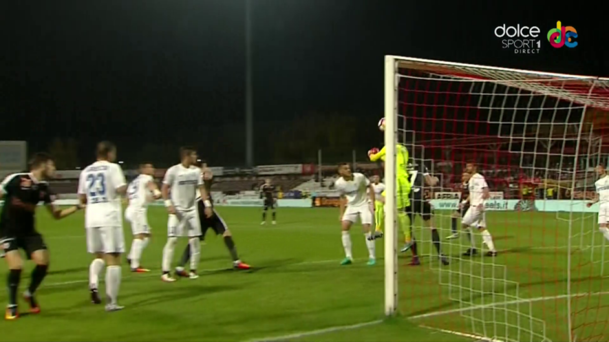 FOTO + VIDEO Gafă antologică a portarului în minutul 5 la Dinamo - Pandurii: și-a băgat mingea în poartă!