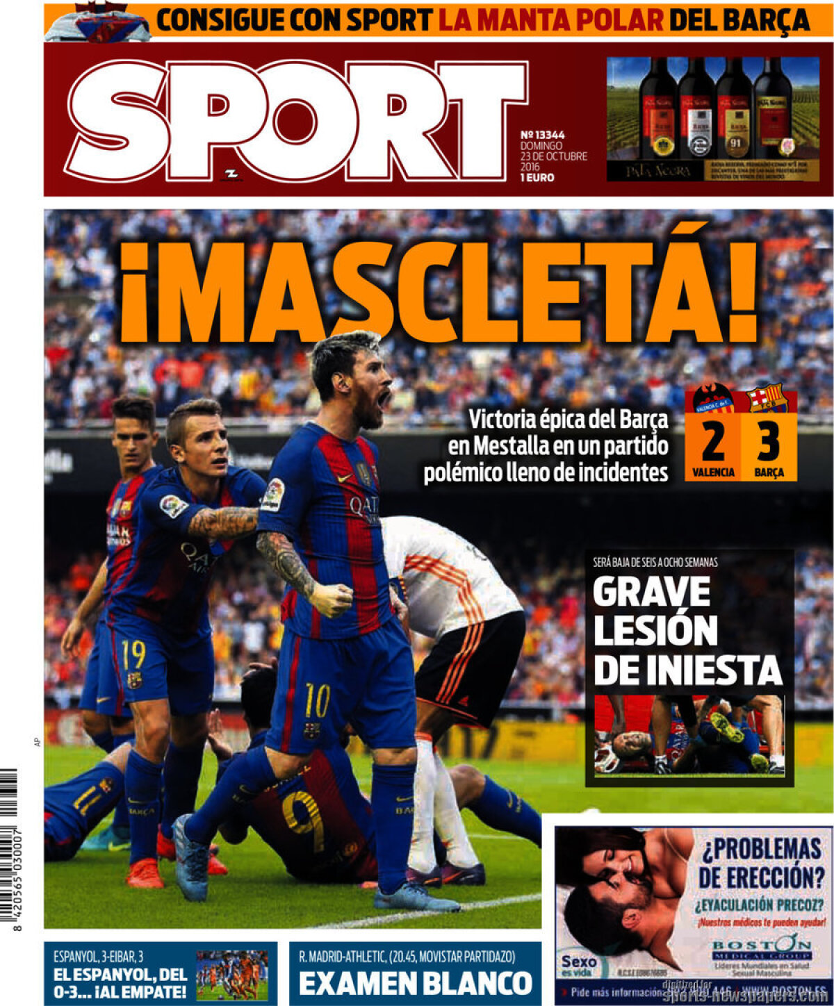 Ce scriu azi ziarele de sport din lume (23 octombrie 2016)