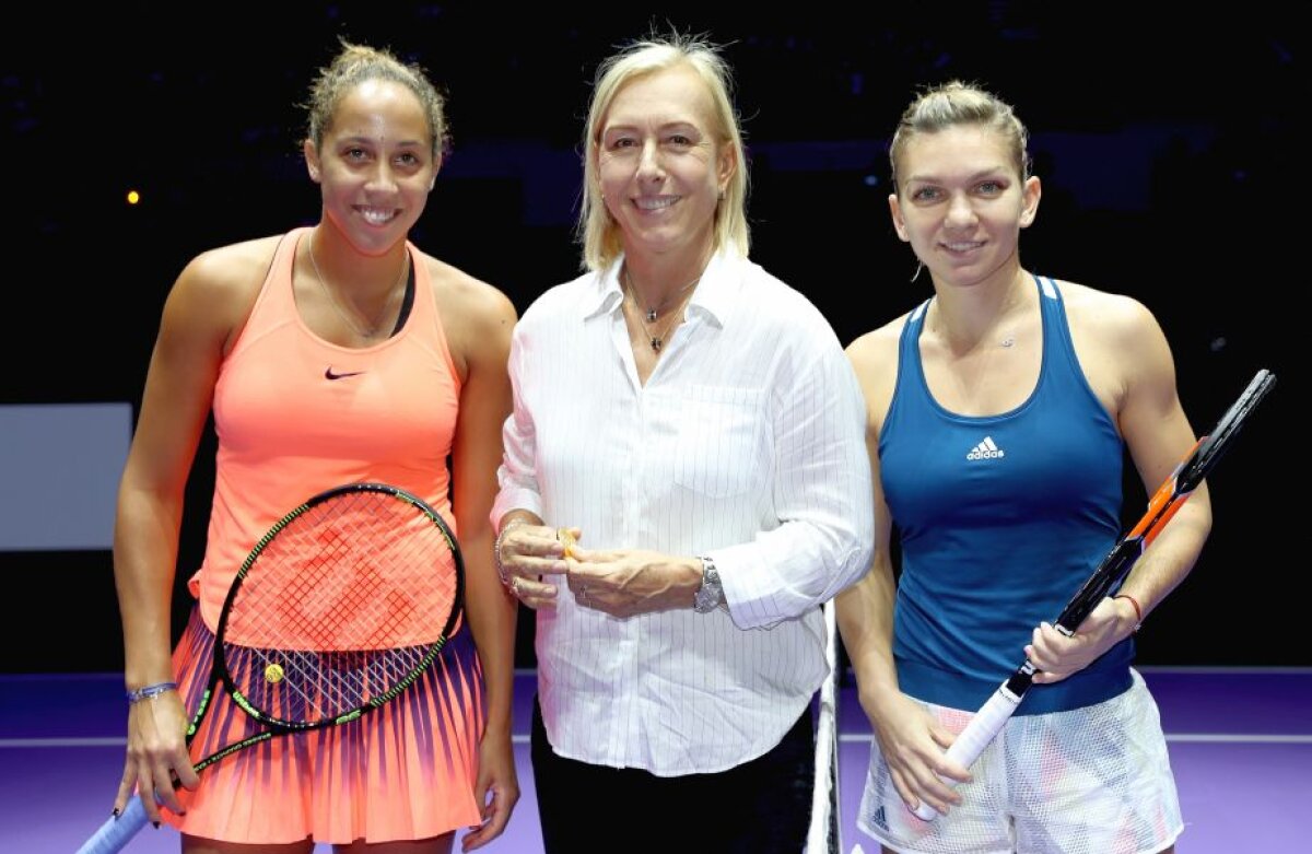 FOTO Simona Halep a învins-o Madison Keys, în deschidere la Turneul Campioanelor 