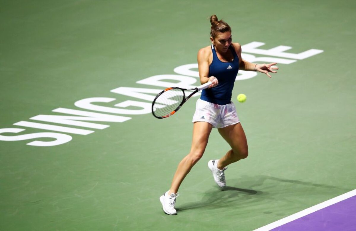 FOTO Simona Halep a învins-o Madison Keys, în deschidere la Turneul Campioanelor 