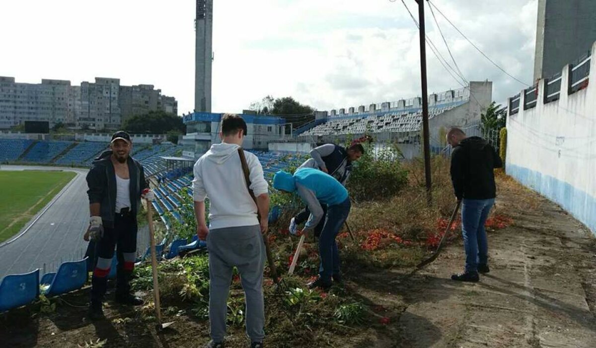 FOTO Suporteri model » Farul domină fără nicio problemă campionatul în L4, iar fanii nu doar că susțin financiar echipa, dar se ocupă și de cosmetizarea stadionului