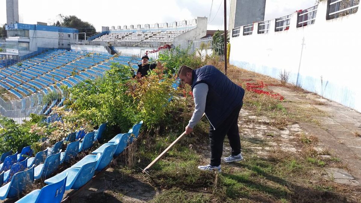 FOTO Suporteri model » Farul domină fără nicio problemă campionatul în L4, iar fanii nu doar că susțin financiar echipa, dar se ocupă și de cosmetizarea stadionului