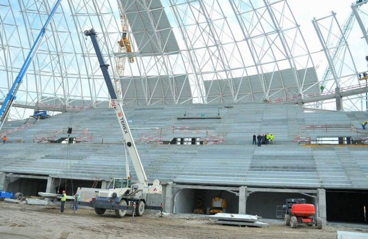 GALERIE FOTO Allianz Arena a Ligii 1! Imagini de ultimă oră cu noua superarenă a României, care au provocat un scandal online