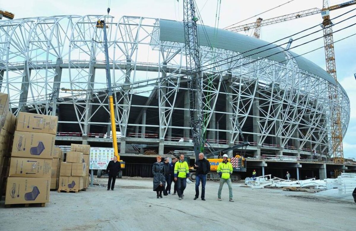GALERIE FOTO Allianz Arena a Ligii 1! Imagini de ultimă oră cu noua superarenă a României, care au provocat un scandal online
