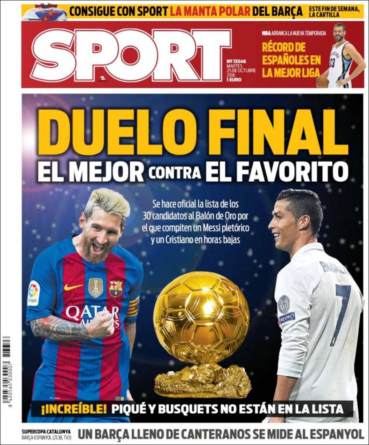 Ce scriu azi ziarele de sport din lume (25 octombrie 2016)