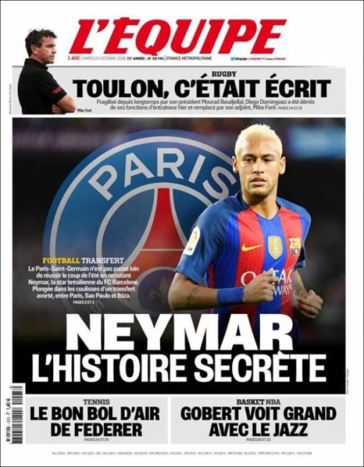 Ce scriu azi ziarele de sport din lume (25 octombrie 2016)