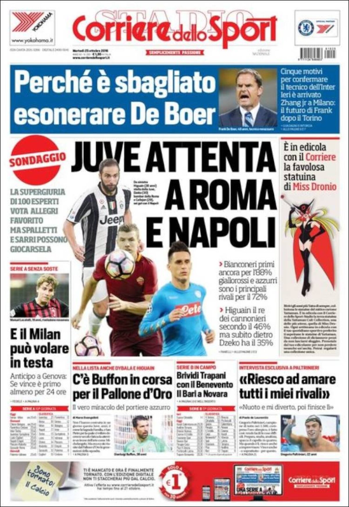 Ce scriu azi ziarele de sport din lume (25 octombrie 2016)