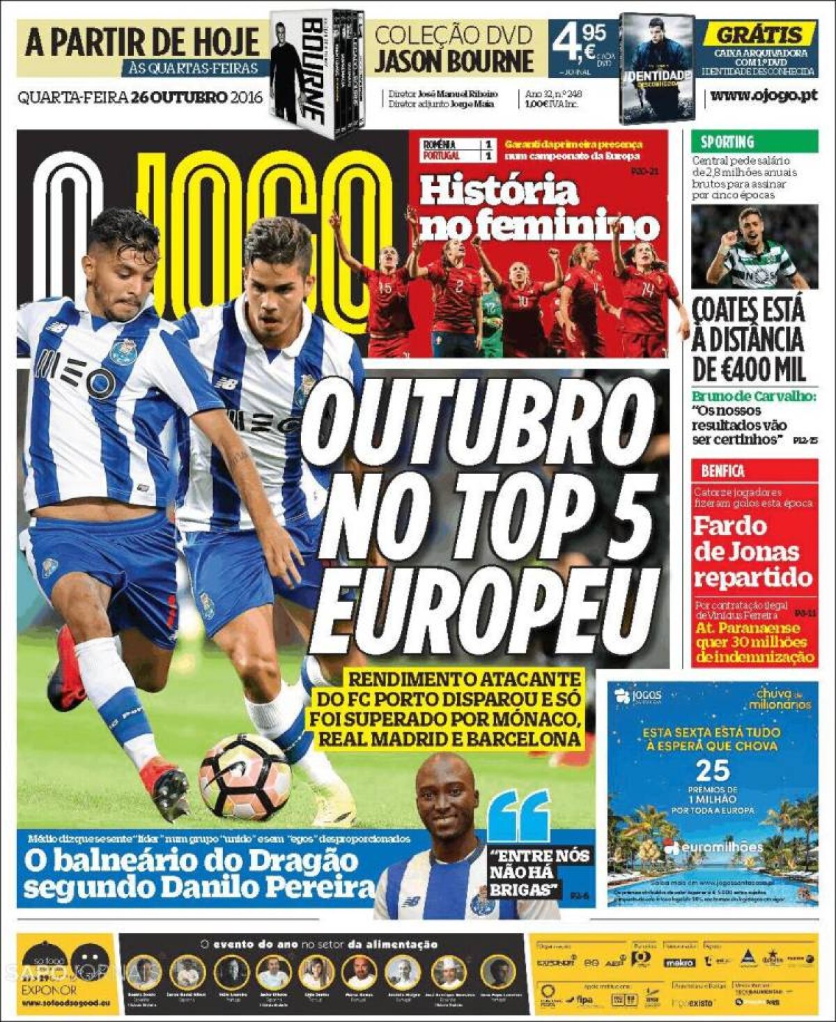 Ce scriu azi ziarele de sport din lume (26 octombrie 2016)