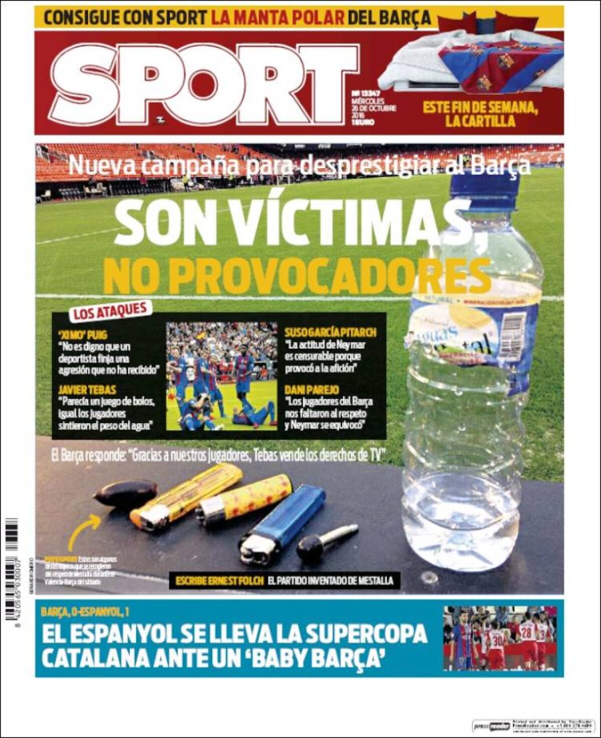 Ce scriu azi ziarele de sport din lume (26 octombrie 2016)