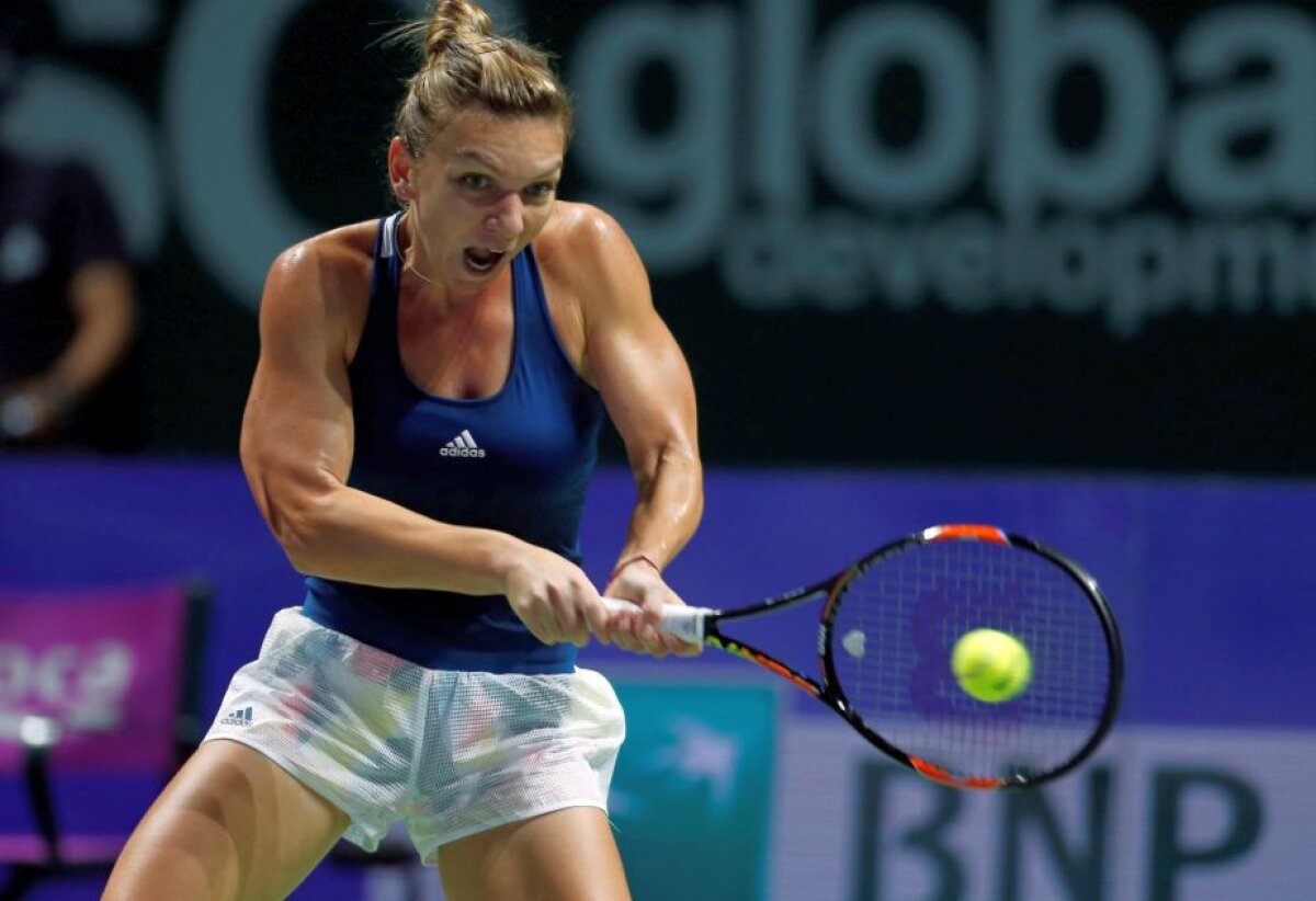 Simona, out! Halep părăsește Turneul Campioanelor după o luptă feroce cu Dominika Cibulkova