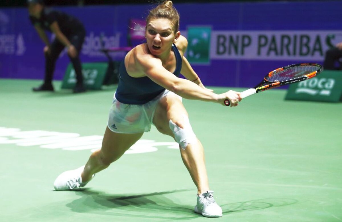 Simona, out! Halep părăsește Turneul Campioanelor după o luptă feroce cu Dominika Cibulkova
