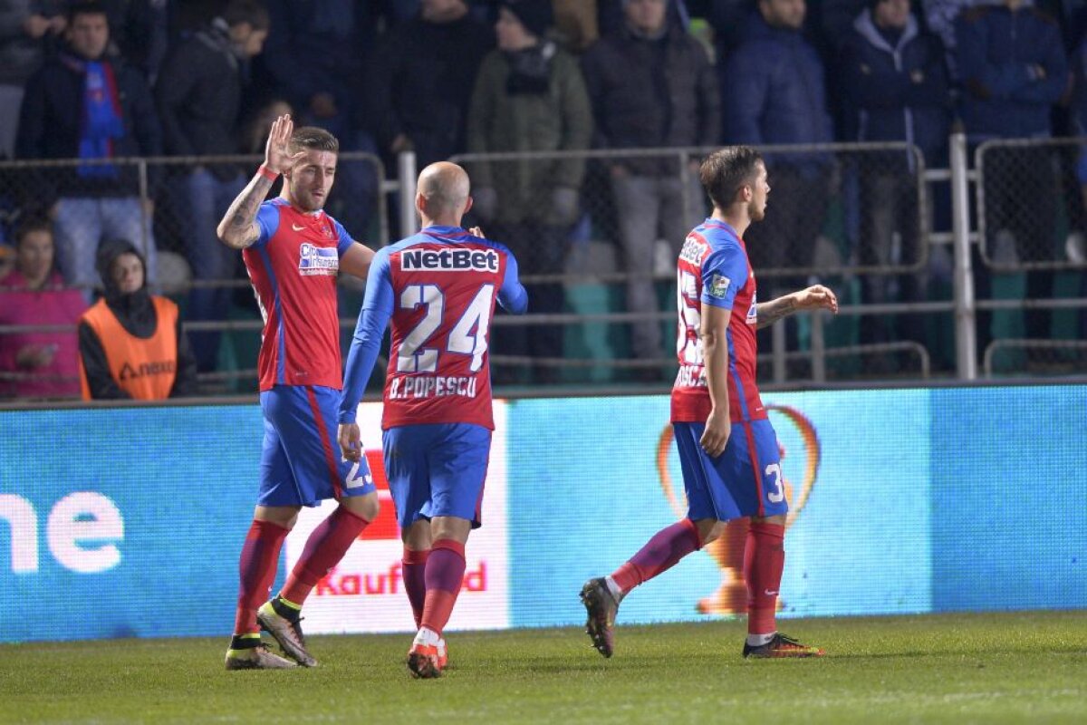 FOTO și VIDEO Steaua, ultima echipă calificată în optimile de finală ale Cupei României » Meci intens în Moldova