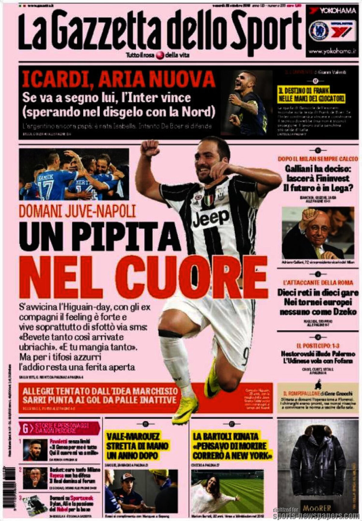 Ce scriu azi ziarele de sport din lume (28 octombrie 2016)