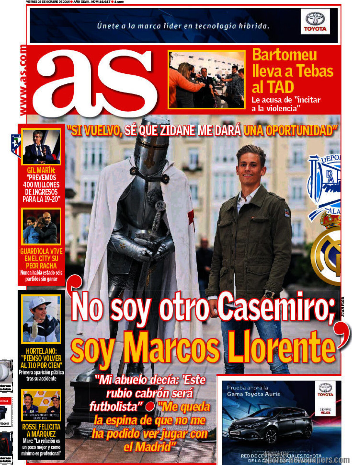 Ce scriu azi ziarele de sport din lume (28 octombrie 2016)