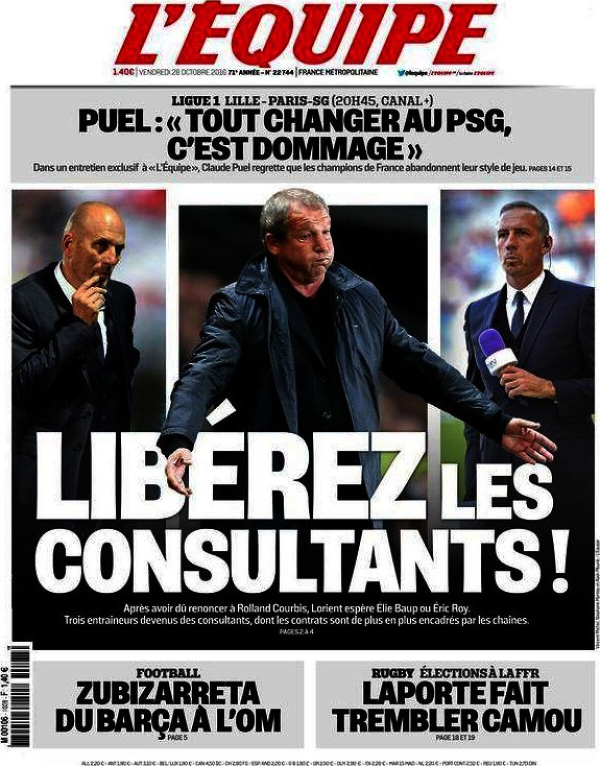 Ce scriu azi ziarele de sport din lume (28 octombrie 2016)