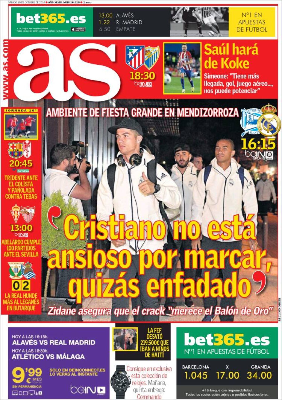 Ce scriu azi ziarele de sport din lume (29 octombrie 2016)