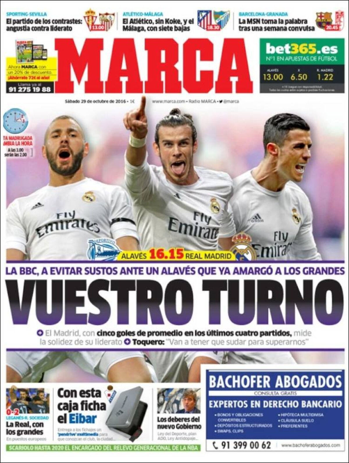 Ce scriu azi ziarele de sport din lume (29 octombrie 2016)