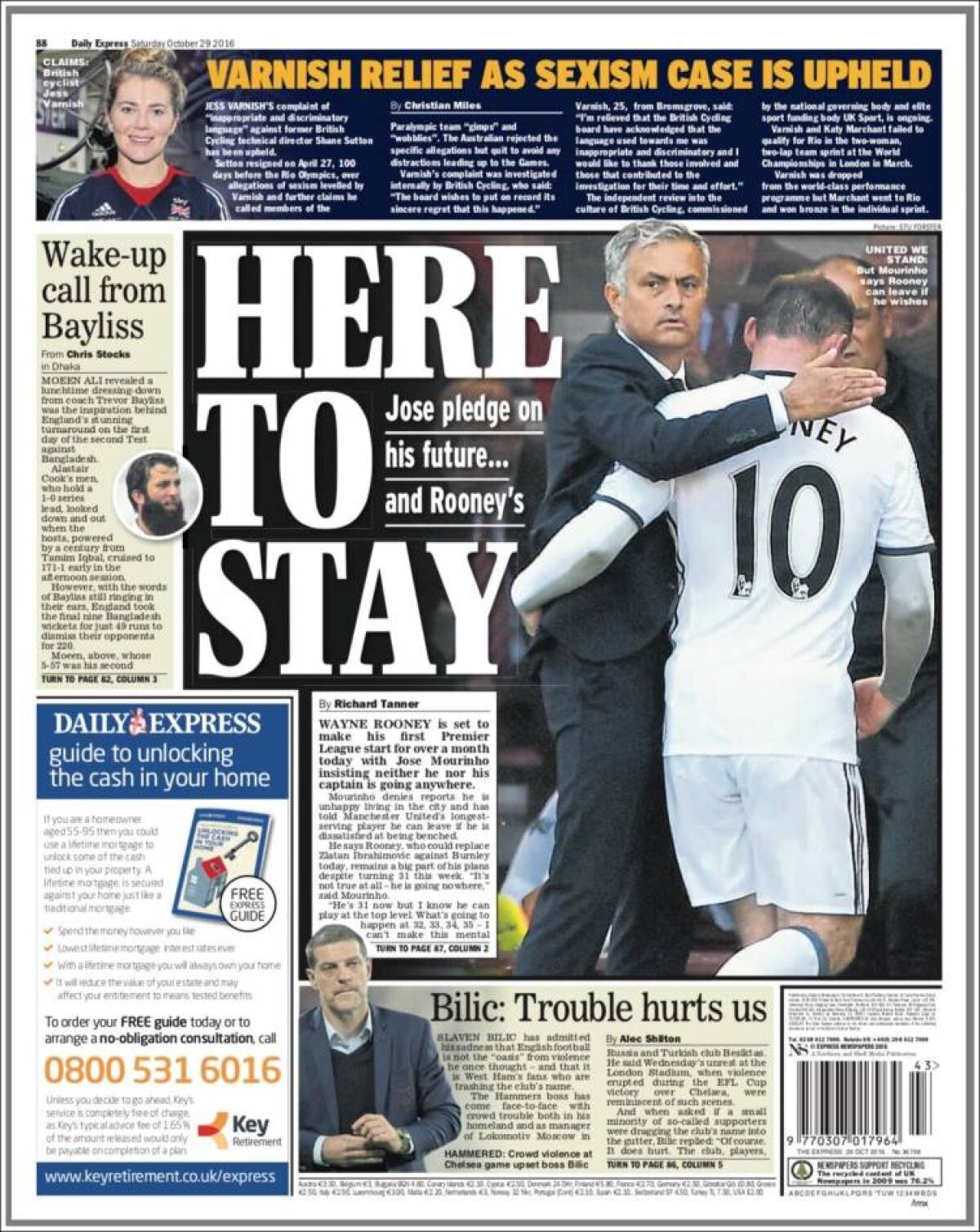 Ce scriu azi ziarele de sport din lume (29 octombrie 2016)