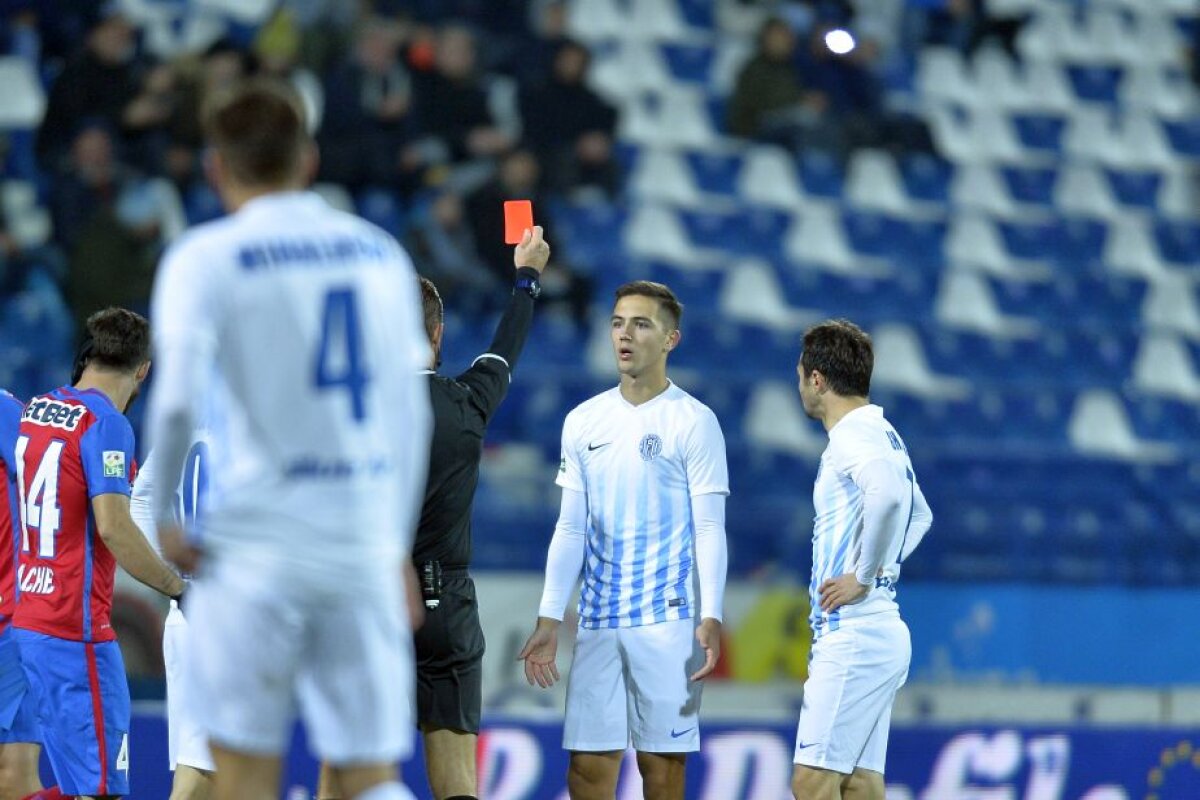 VIDEO + FOTO Lider cu frisoane » Steaua a jucat slab, dar s-a impus la Iași, scor 2-0, la capătul unui meci jucat aproape în întregime în superioritate numerică 