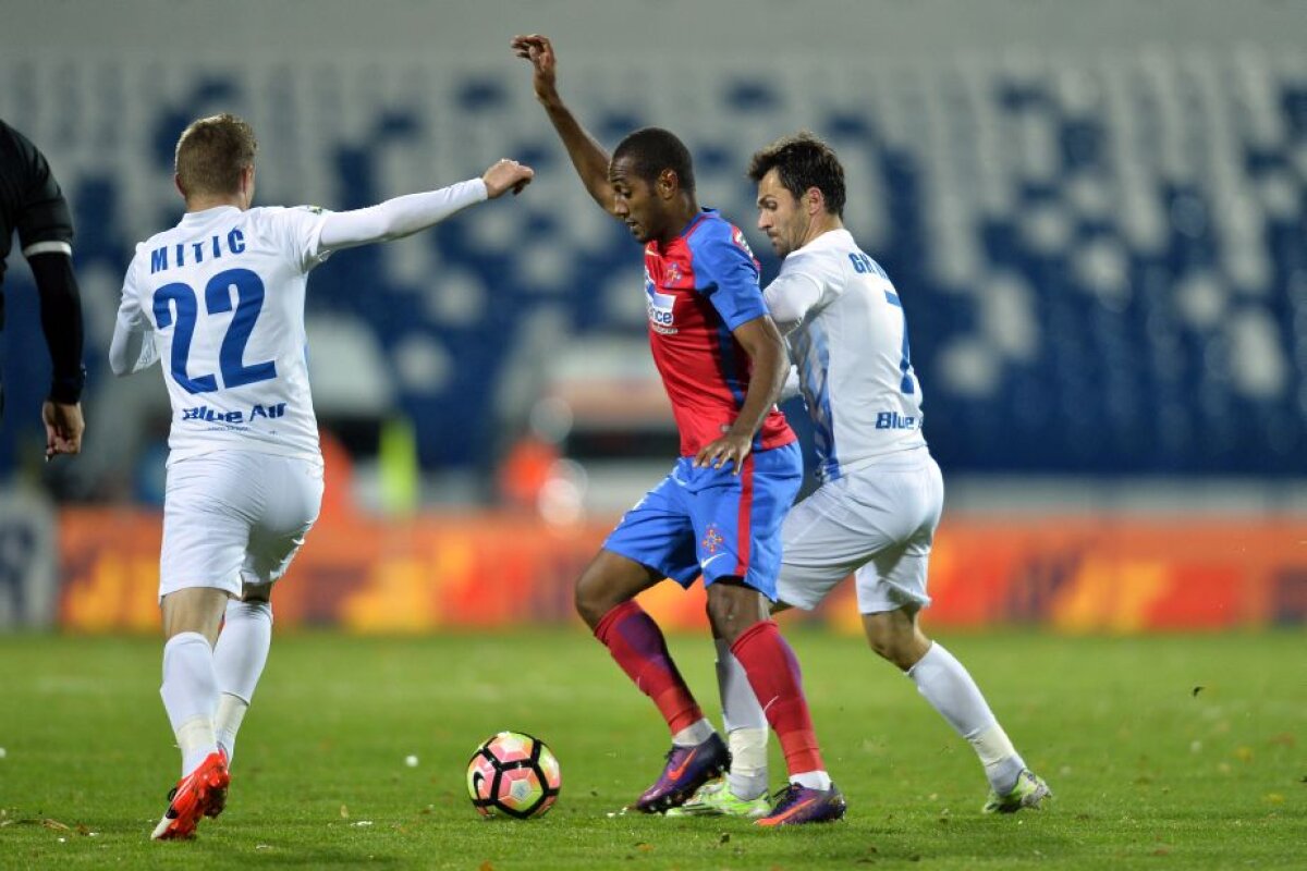 VIDEO + FOTO Lider cu frisoane » Steaua a jucat slab, dar s-a impus la Iași, scor 2-0, la capătul unui meci jucat aproape în întregime în superioritate numerică 