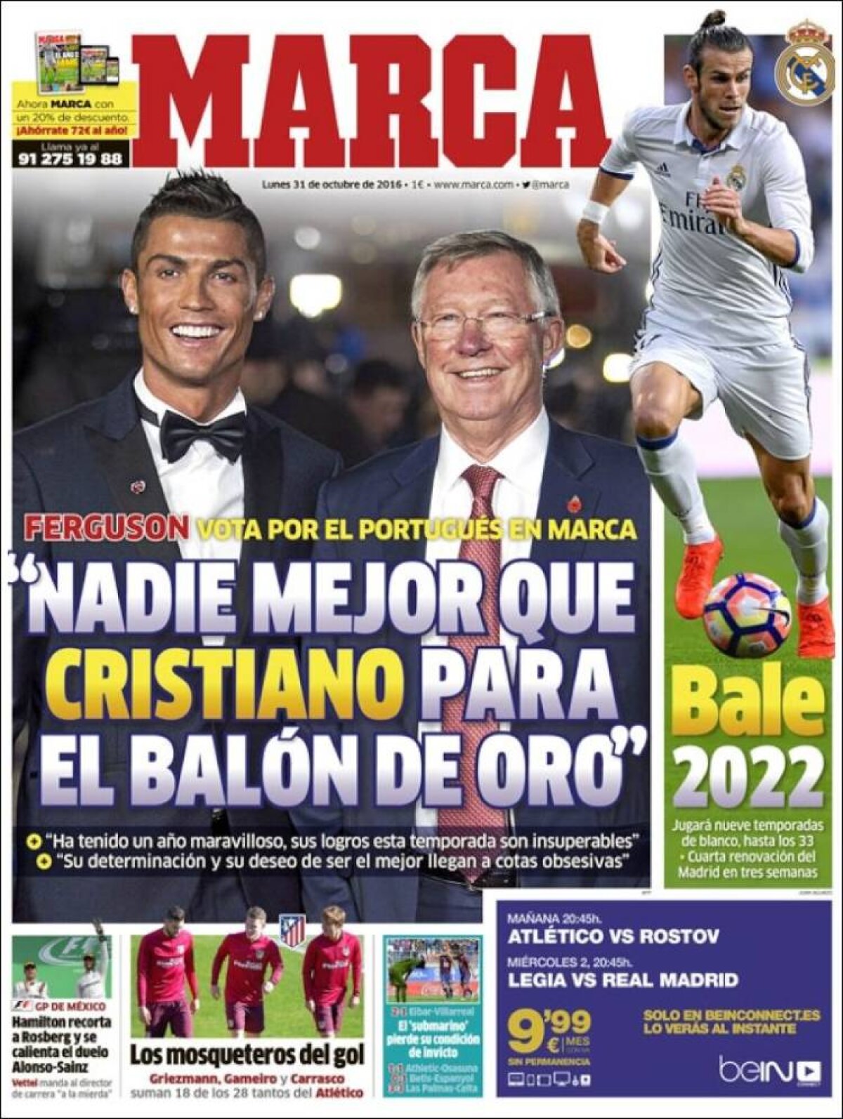 Ce scriu azi ziarele de sport din lume (31 octombrie 2016)