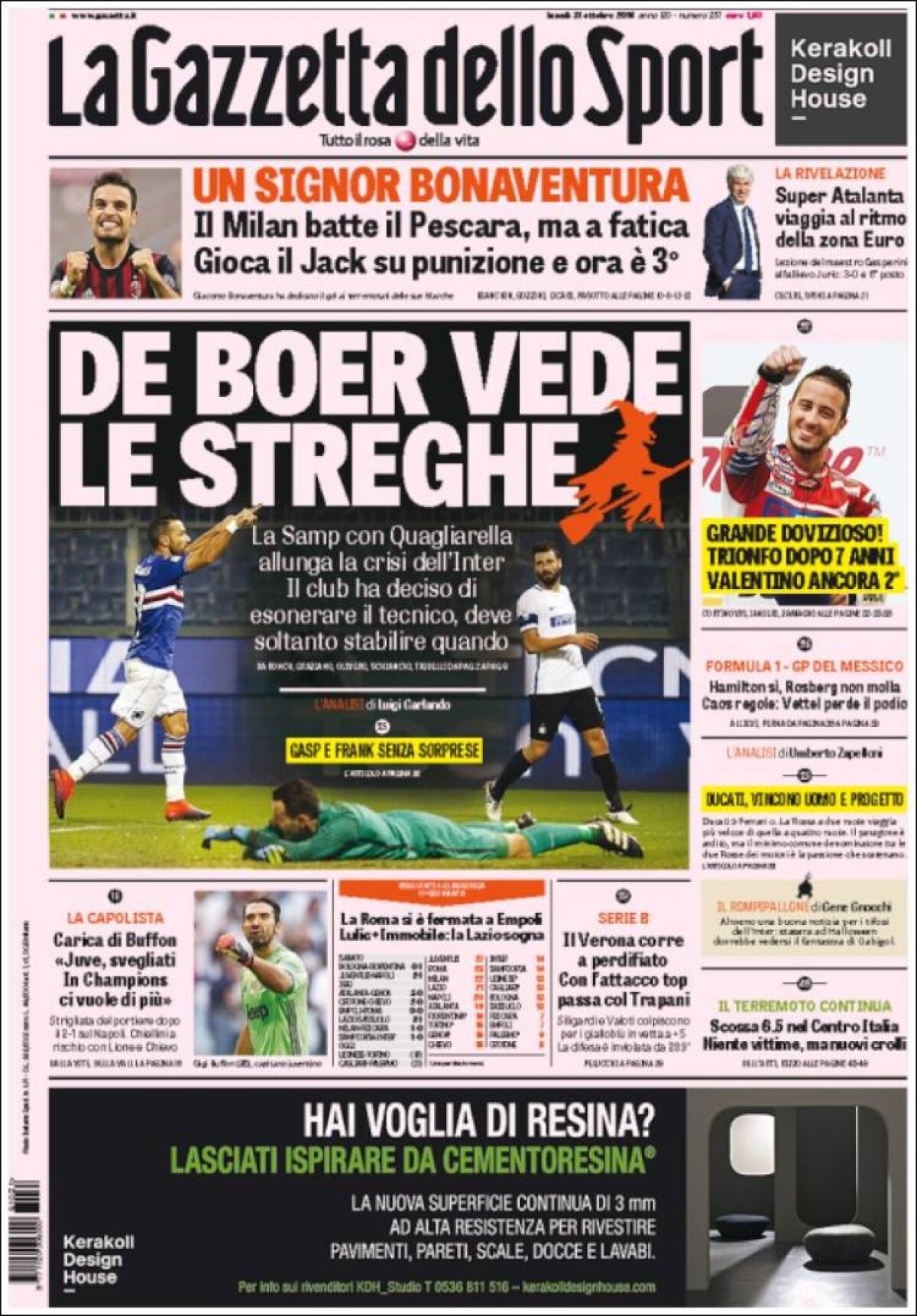 Ce scriu azi ziarele de sport din lume (31 octombrie 2016)