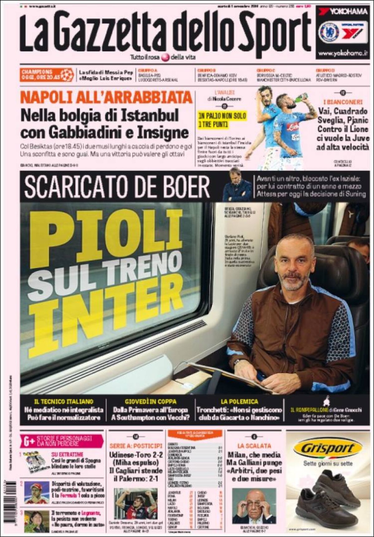 Ce scriu azi ziarele de sport din lume (1 noiembrie 2016)