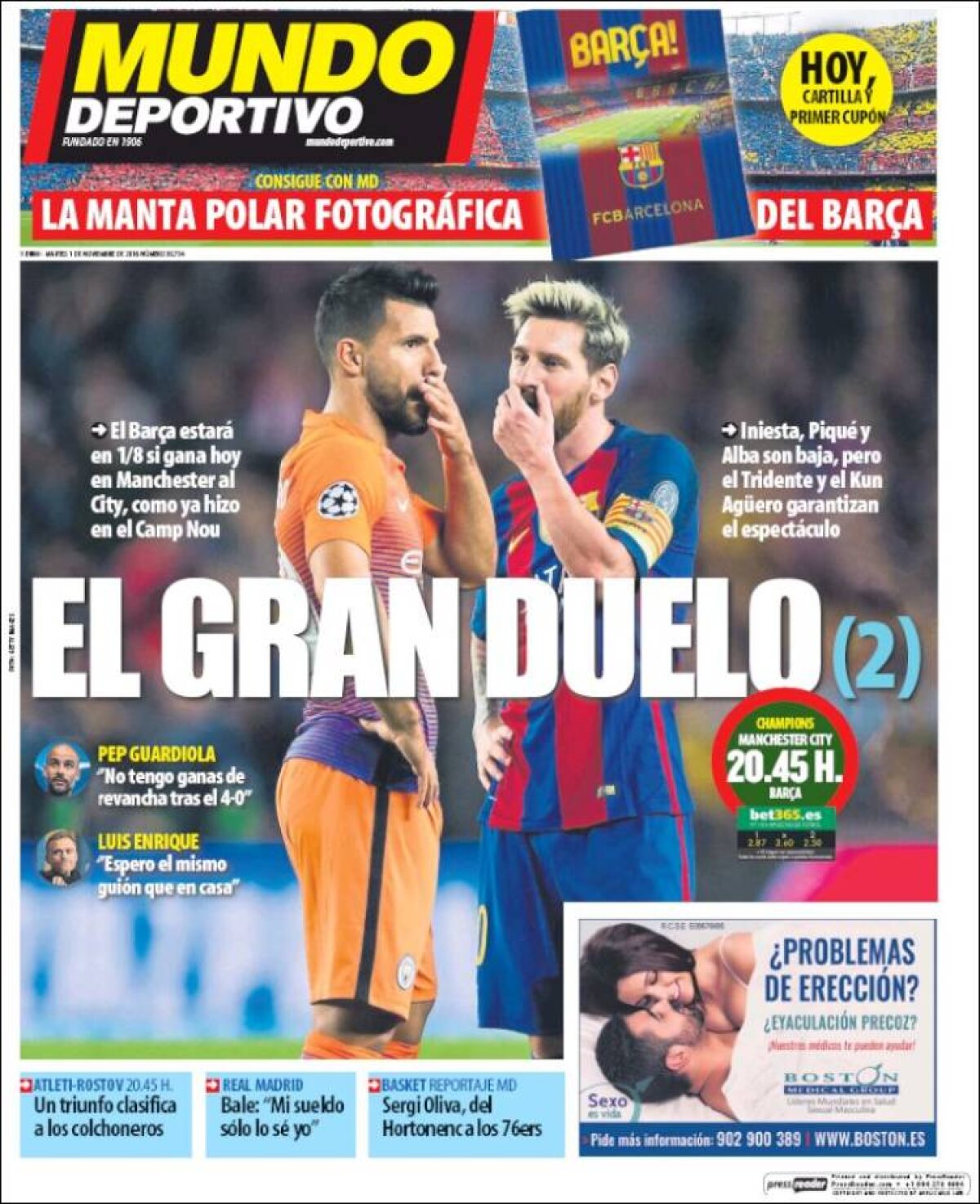 Ce scriu azi ziarele de sport din lume (1 noiembrie 2016)