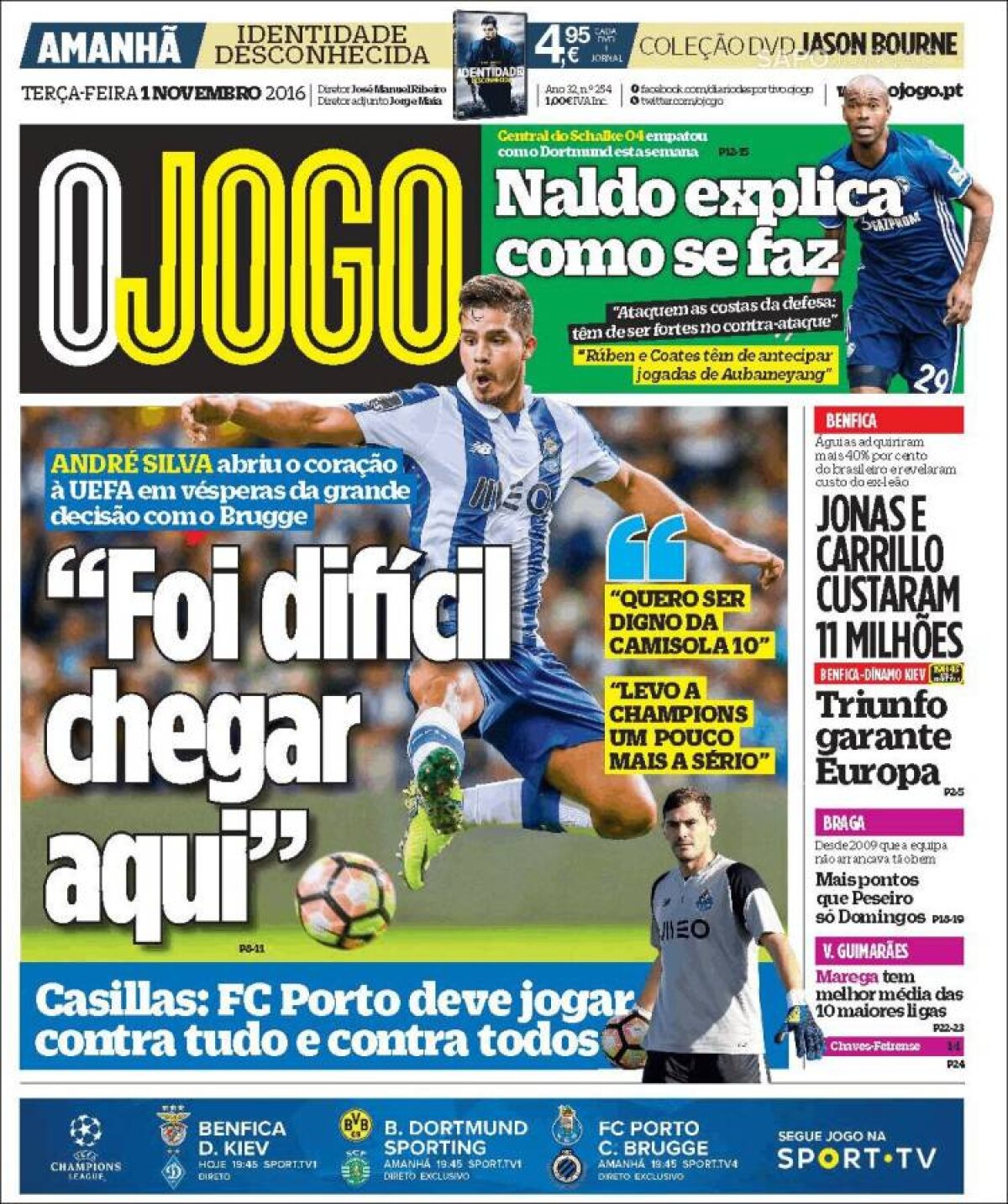 Ce scriu azi ziarele de sport din lume (1 noiembrie 2016)