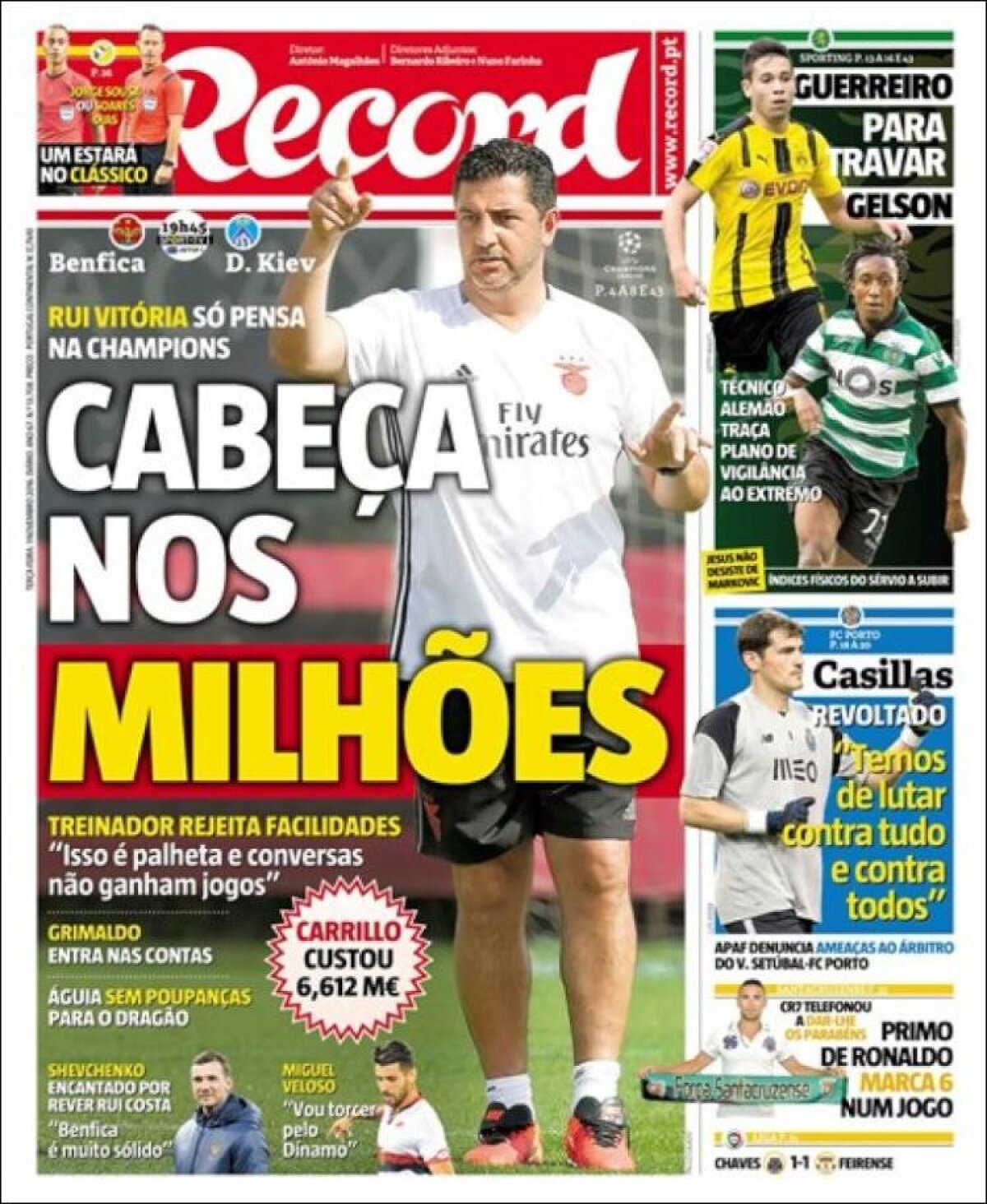 Ce scriu azi ziarele de sport din lume (1 noiembrie 2016)