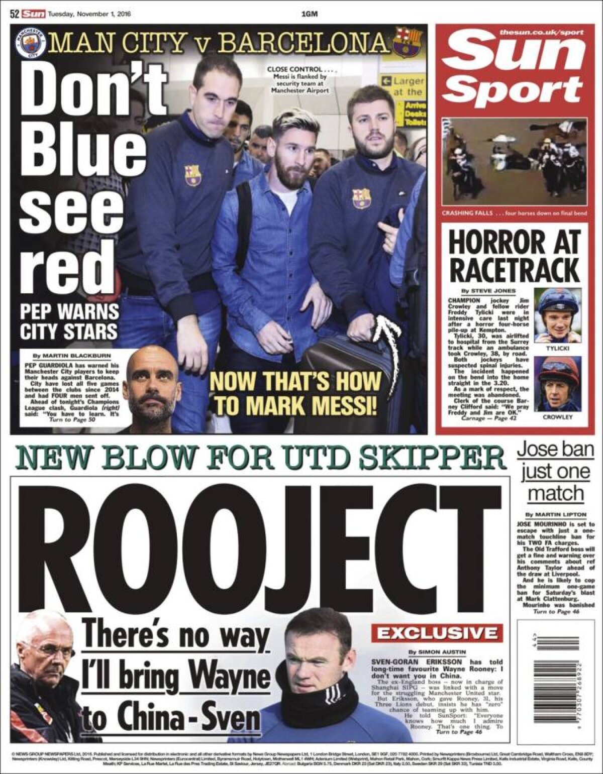 Ce scriu azi ziarele de sport din lume (1 noiembrie 2016)