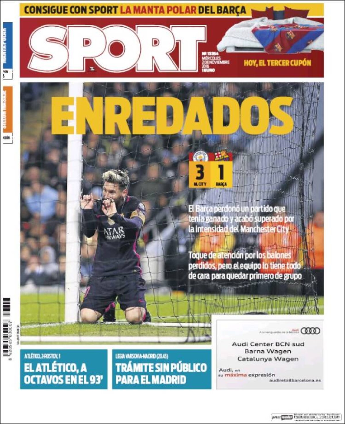 Ce scriu azi ziarele de sport din lume (2 noiembrie 2016)