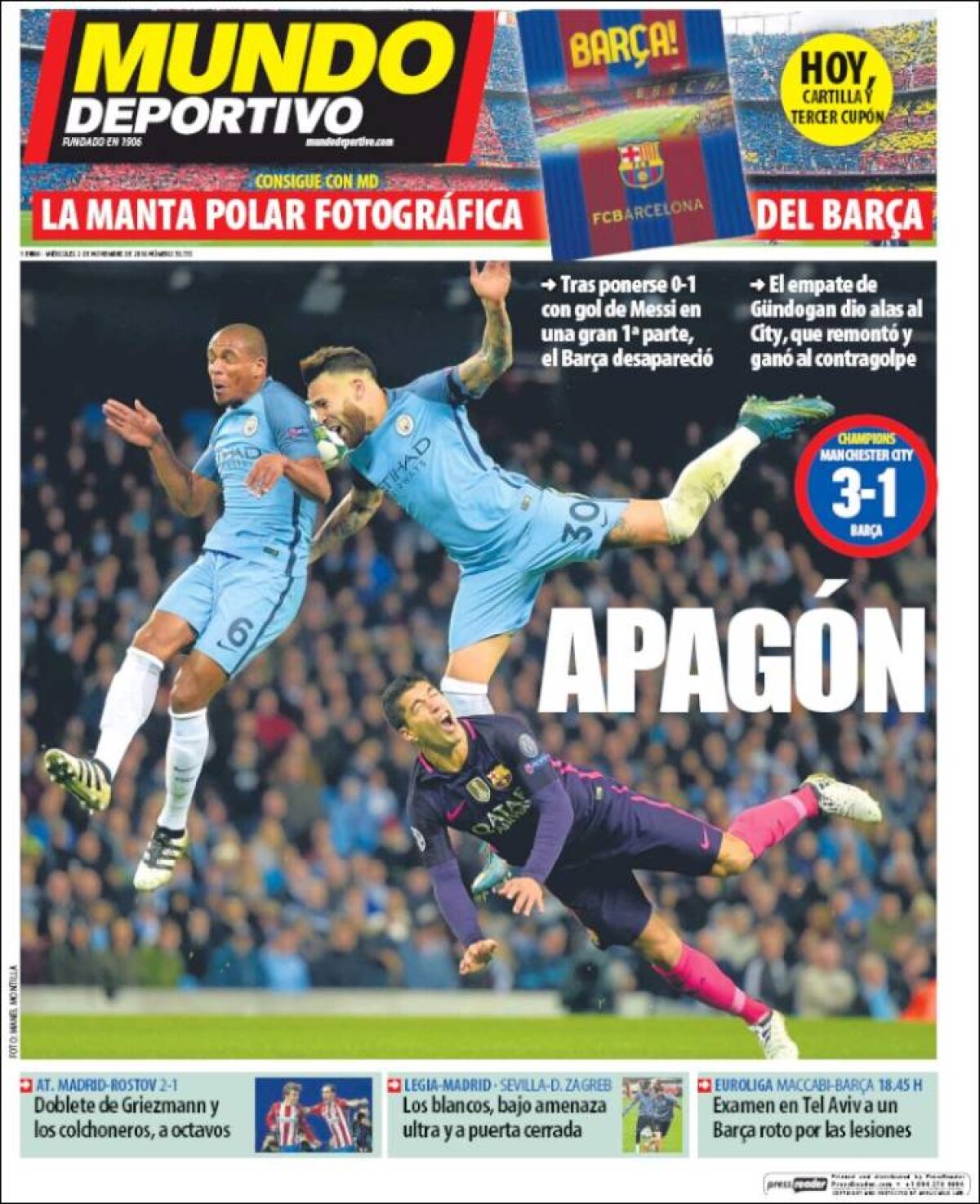 Ce scriu azi ziarele de sport din lume (2 noiembrie 2016)