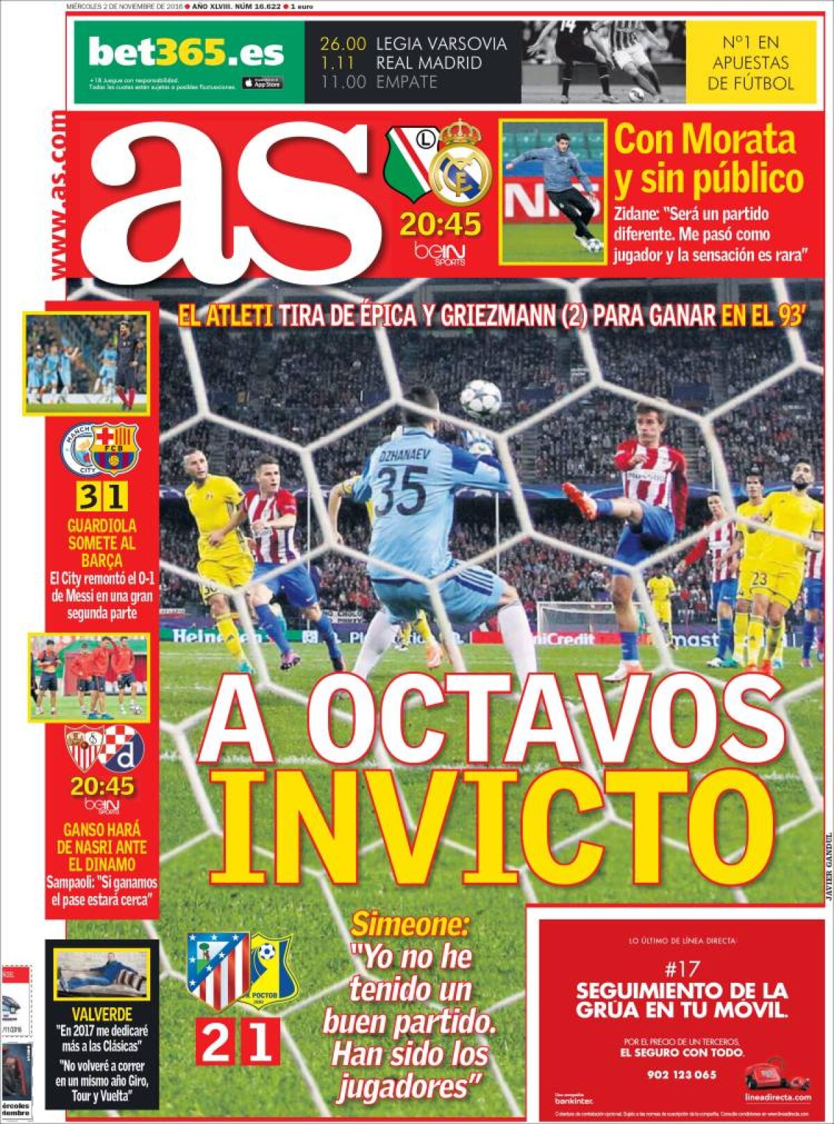 Ce scriu azi ziarele de sport din lume (2 noiembrie 2016)