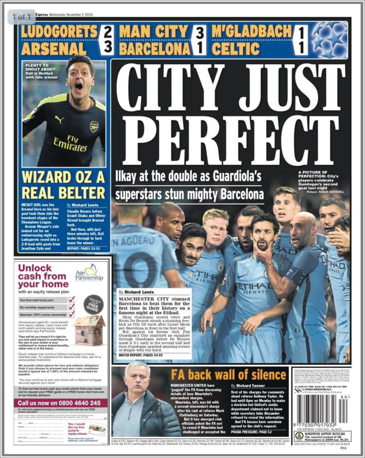 Ce scriu azi ziarele de sport din lume (2 noiembrie 2016)