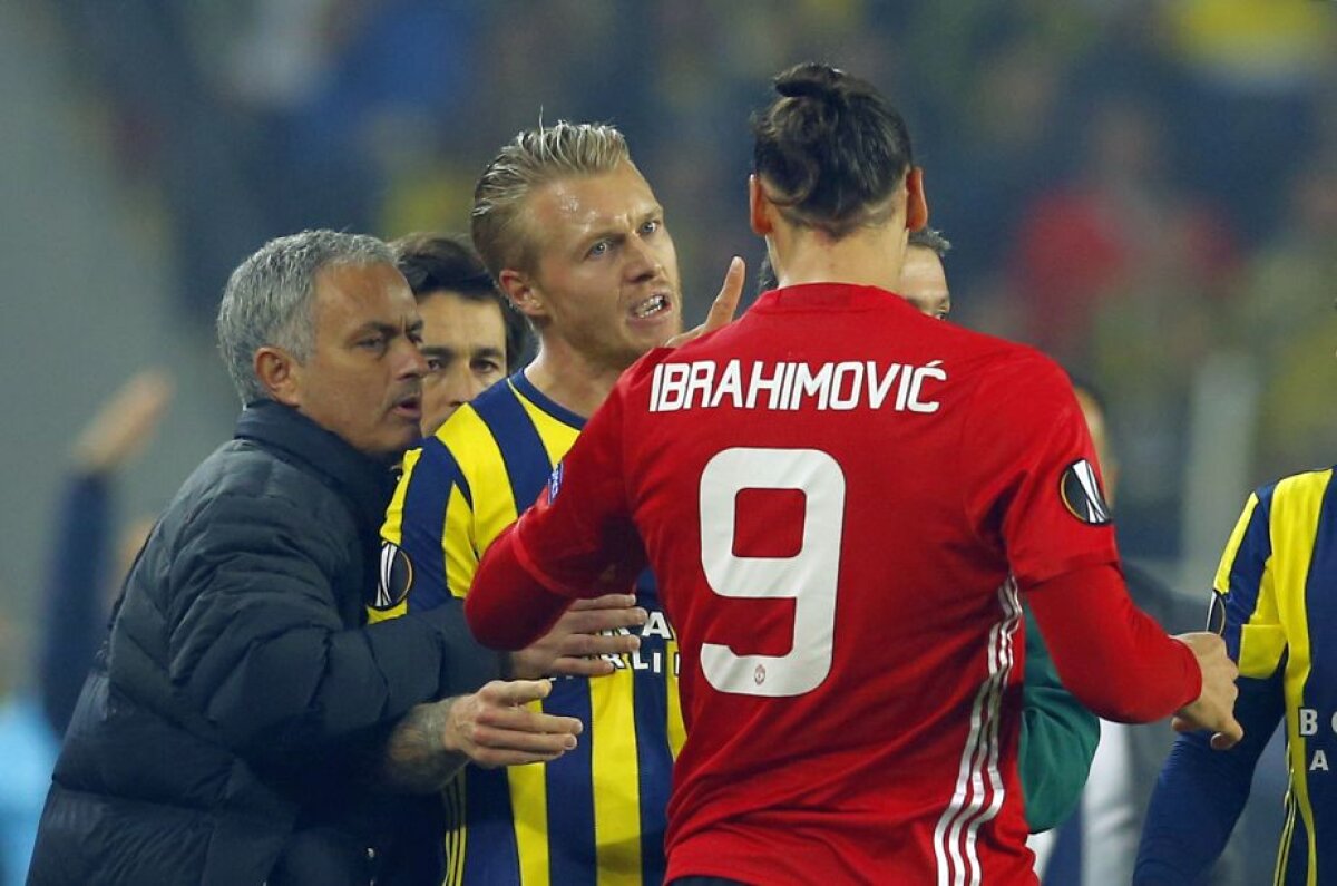 VIDEO + FOTO Zlatan a fost pus pe scandal la meciul cu Fenerbahce » I-a băgat mâna-n gât unui adversar și l-a sfidat pe arbitru