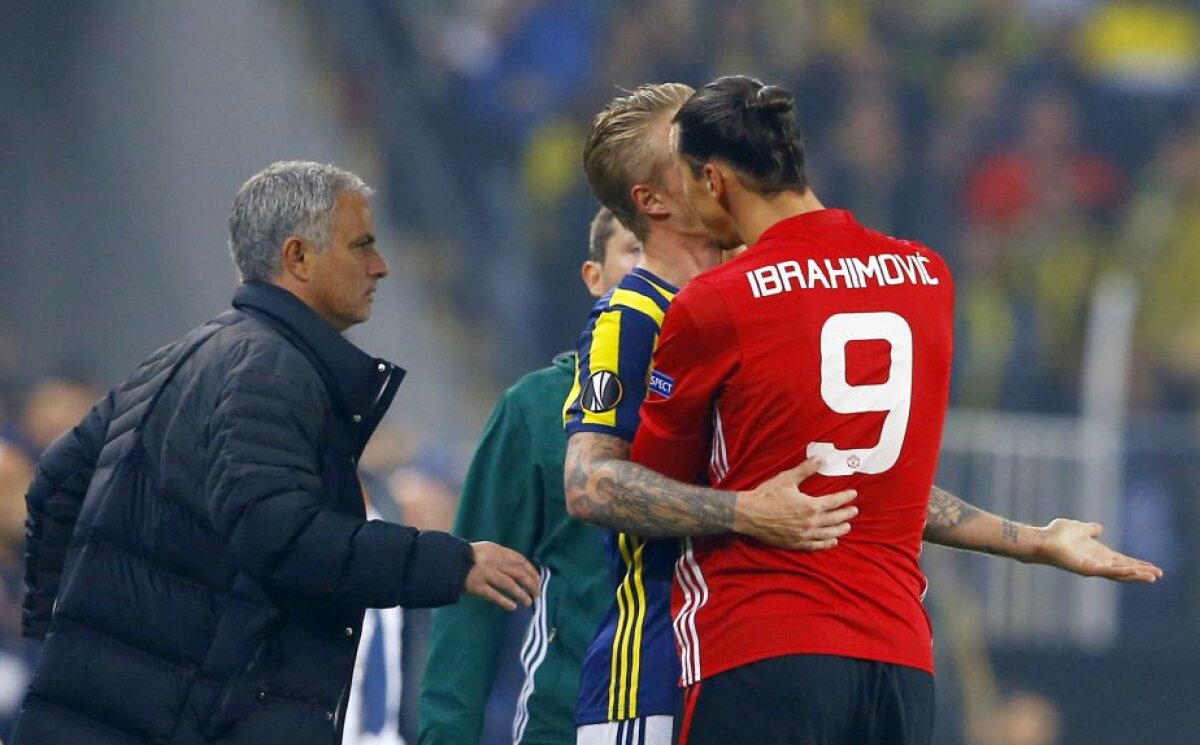 VIDEO + FOTO Zlatan a fost pus pe scandal la meciul cu Fenerbahce » I-a băgat mâna-n gât unui adversar și l-a sfidat pe arbitru