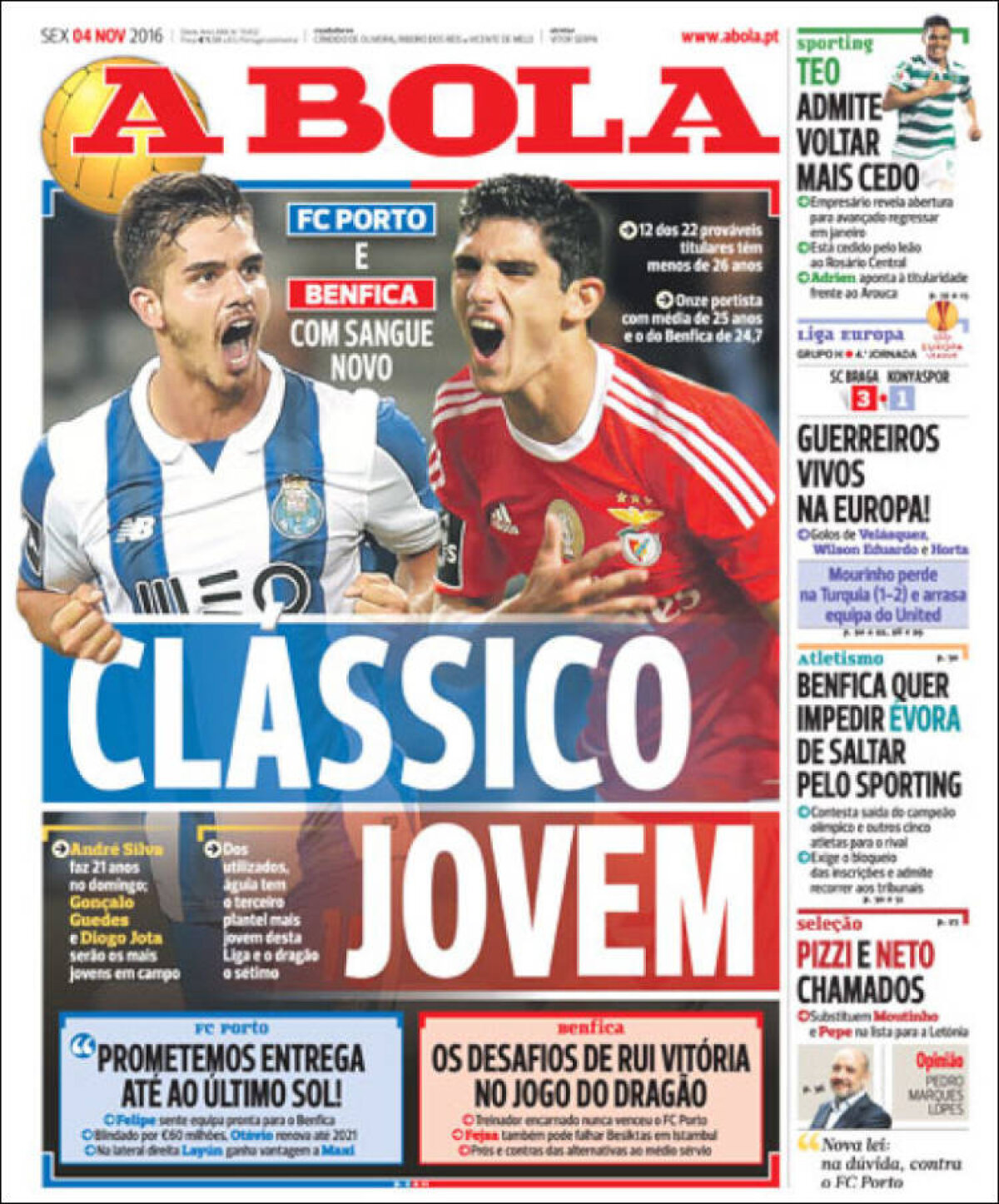 Ce scriu azi ziarele de sport din lume (4 noiembrie 2016)