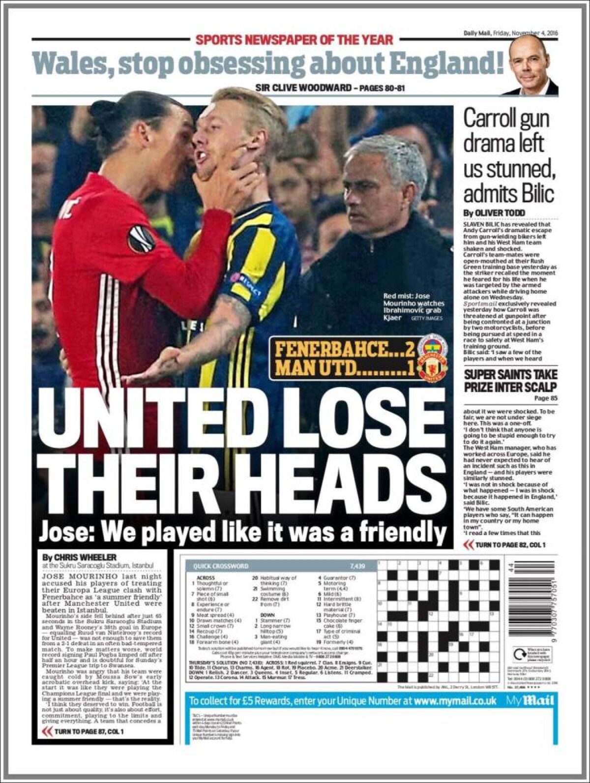 Ce scriu azi ziarele de sport din lume (4 noiembrie 2016)