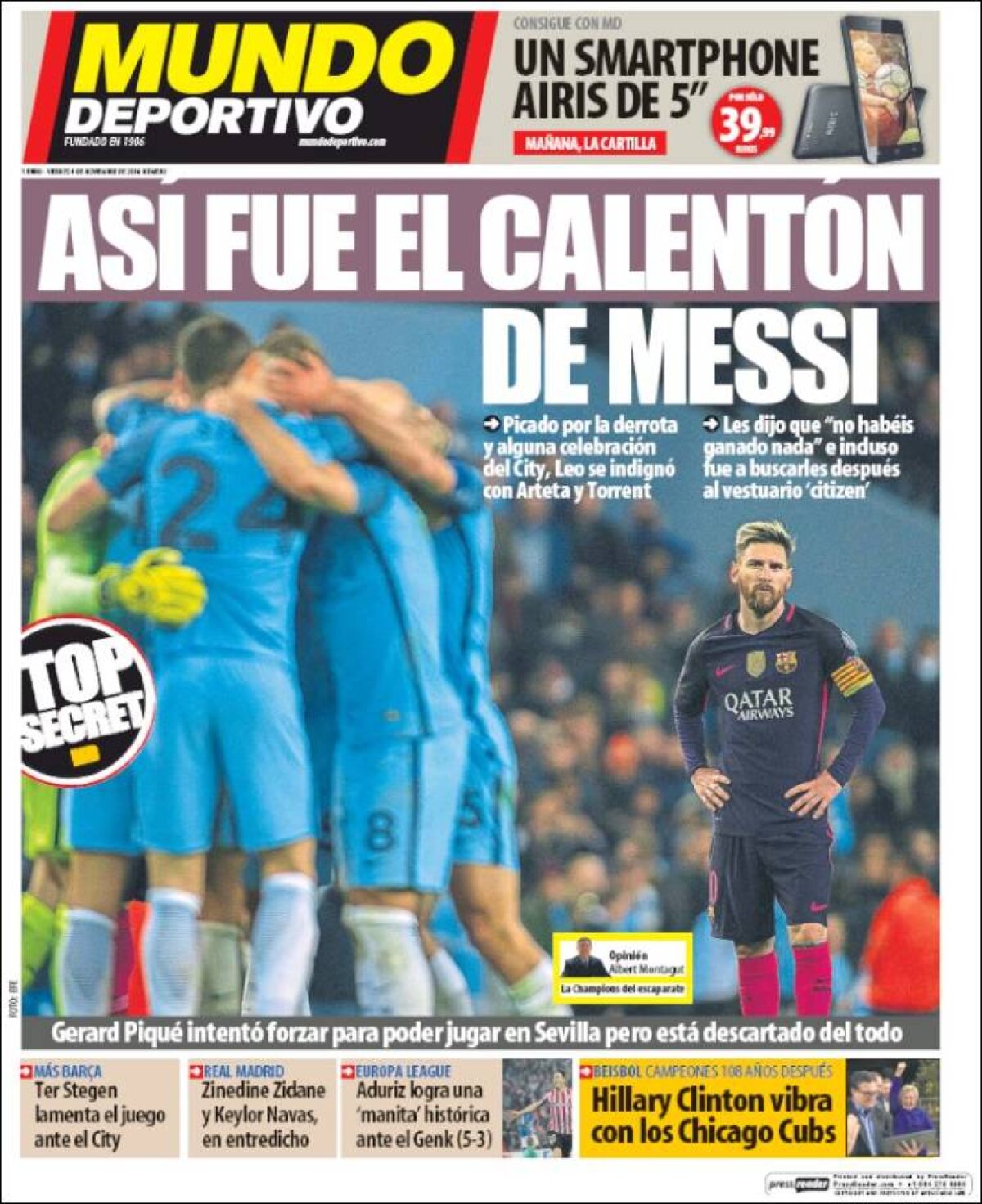 Ce scriu azi ziarele de sport din lume (4 noiembrie 2016)