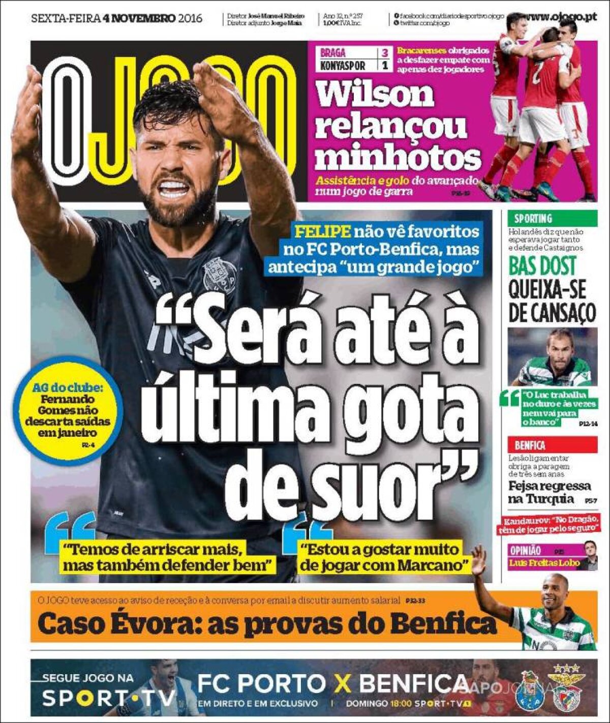 Ce scriu azi ziarele de sport din lume (4 noiembrie 2016)