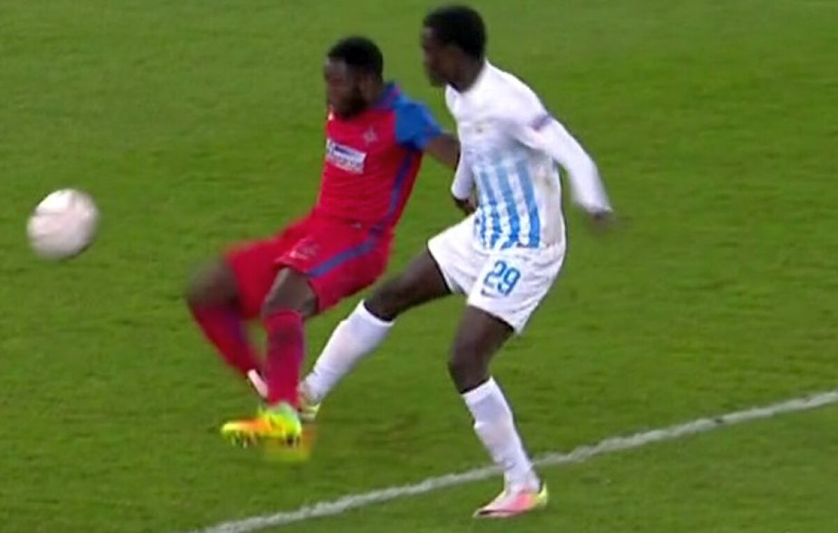 FOTO Fază controversată la Zurich - Steaua » Elevii lui Reghe puteau primi penalty în repriza a doua