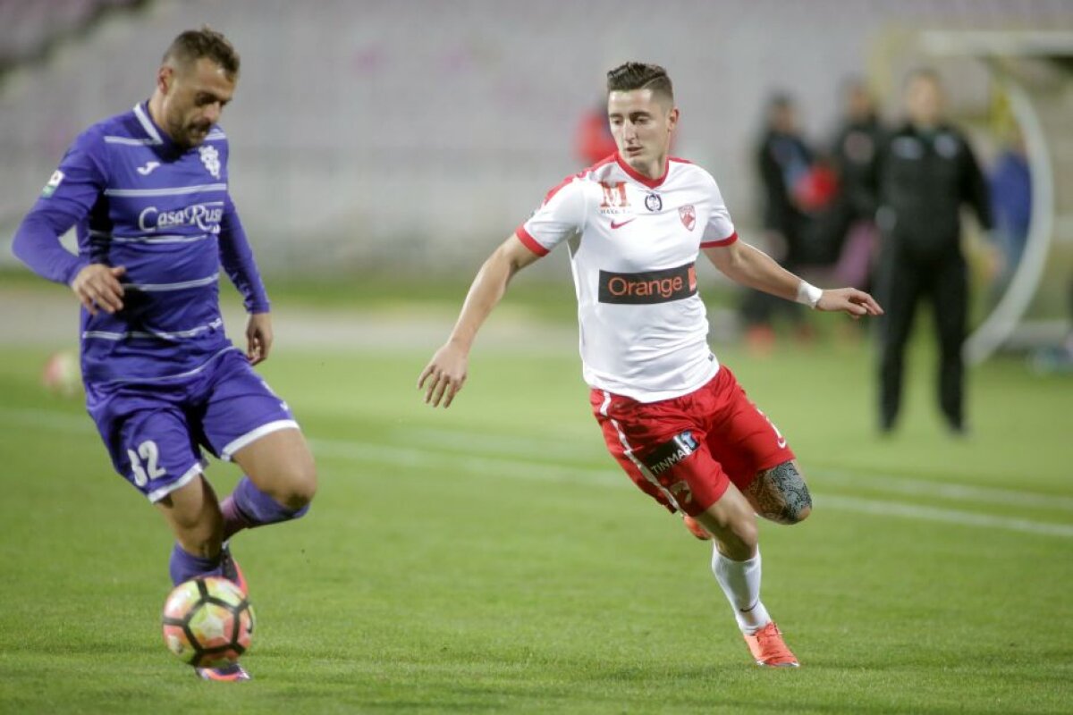 VIDEO+FOTO » Dinamo intră în zona de play-off după victoria cu emoții de la Timișoara, scor 2-1