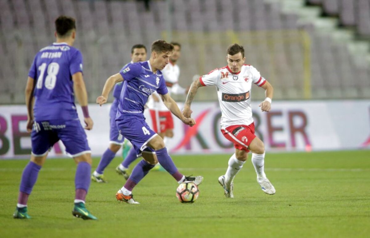 VIDEO+FOTO » Dinamo intră în zona de play-off după victoria cu emoții de la Timișoara, scor 2-1