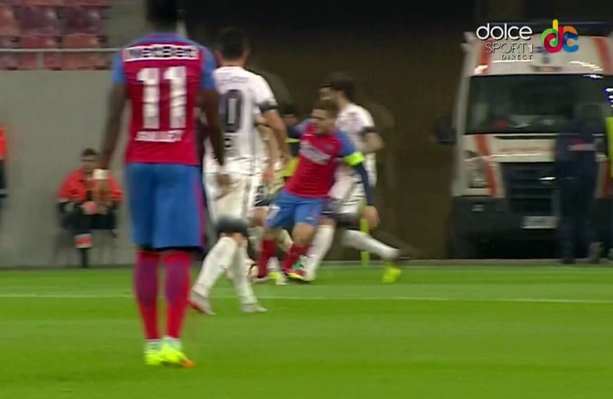 FOTO Steaua a deschis scorul în meciul cu Viitorul după un penalty acordat uşor de Găman!