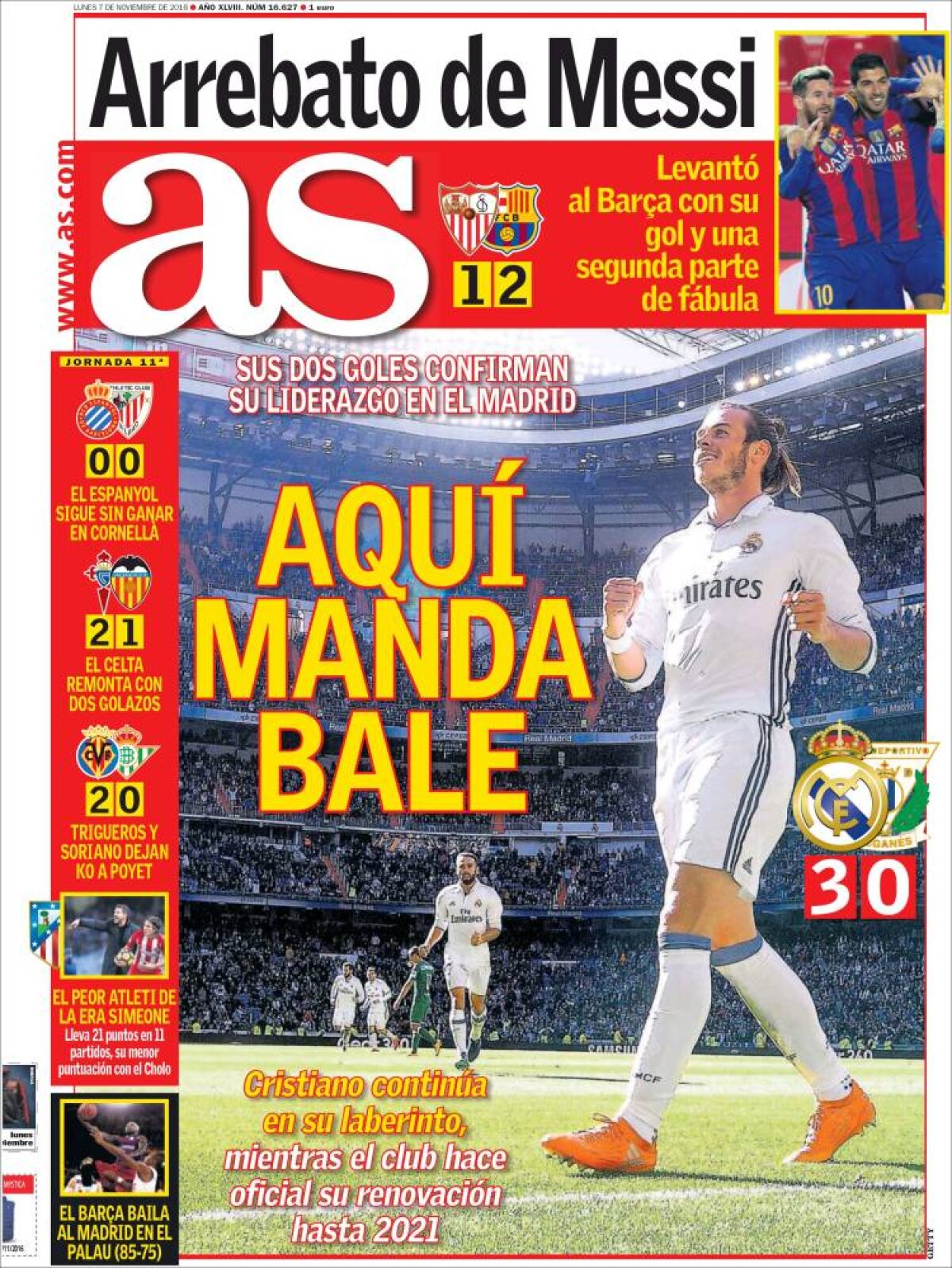 Ce scriu azi ziarele de sport din lume (7 noiembrie 2016)